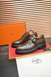 hermes cuir chaussures pour homme s_1257330